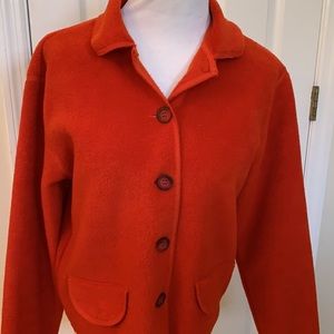Palmetto’s Jacket button down Sz S orange/red color.